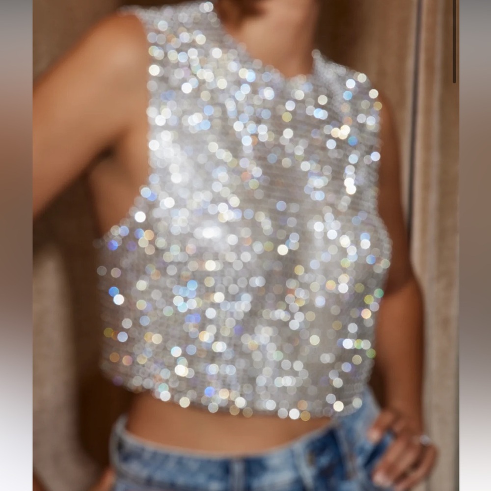 - 12th tribe sequin top medium